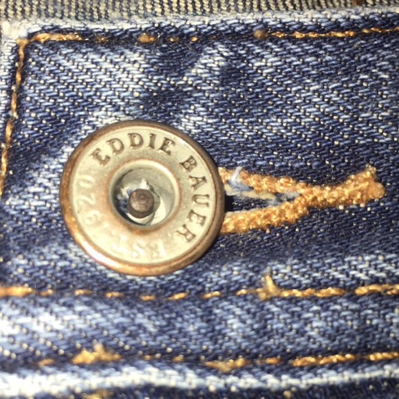 Eddie Bauer Woman's Embroidered Natural Fit Denim Jeans Size 12R - Picture 12 of 14